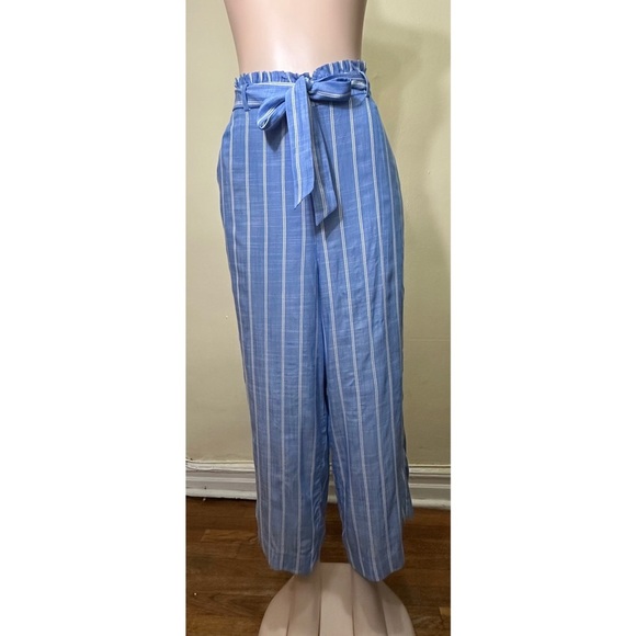 NWT Lauren Conrad Blue Striped Women's Pants - Picture 2 of 11